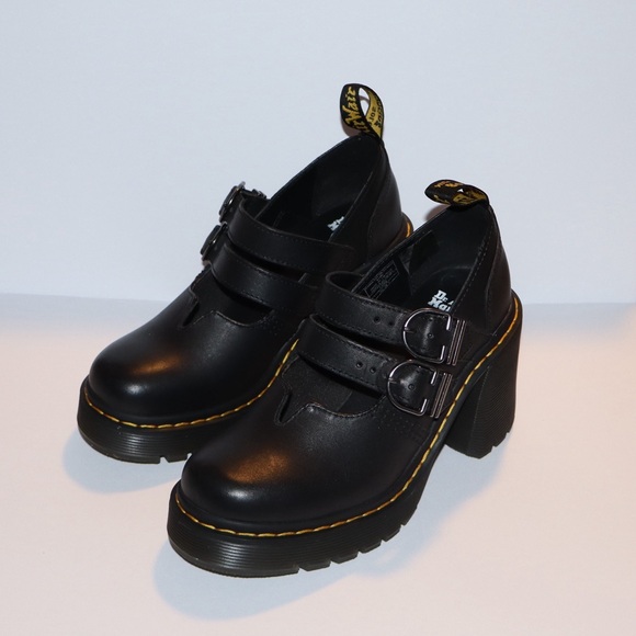 Dr. Martens Shoes - Eviee Sendal Leather Heeled Shoes
